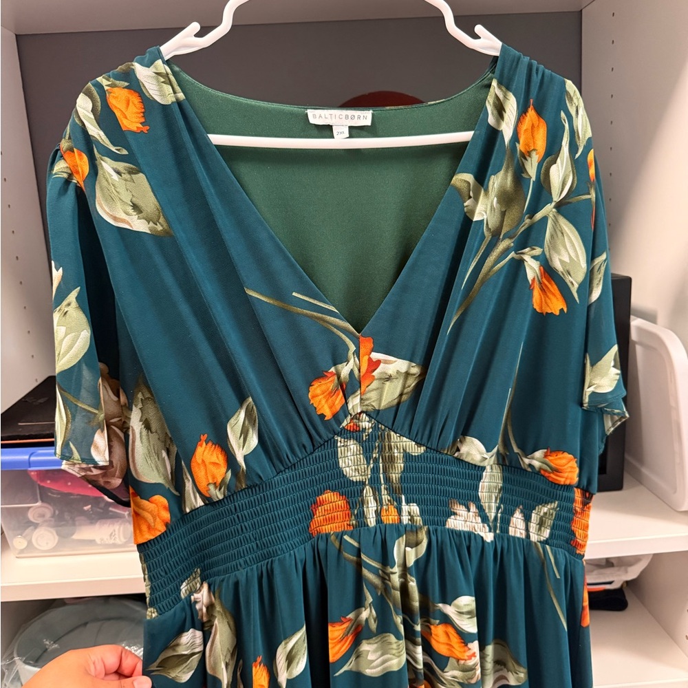 Baltic Born Floral Maxi Dress in Green - Picture 5 of 5